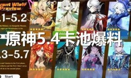 原神4.1卡池爆料最新,新角色与限定武器，惊喜连连！